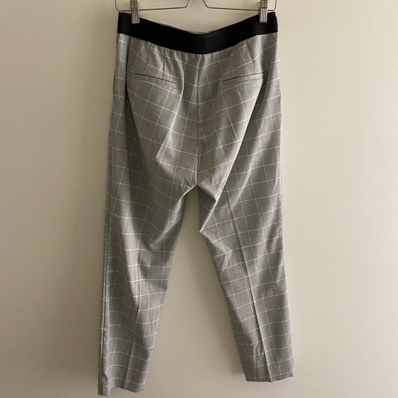 Light Grey Plaid Zara Trouser - size L - Picture 3 of 5